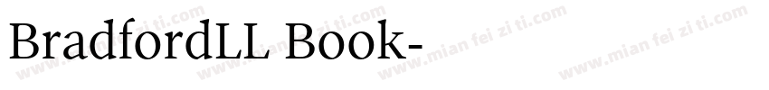 BradfordLL Book字体转换